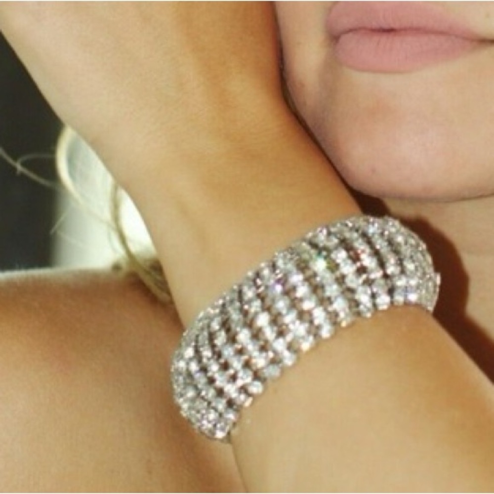 Kate Spade Sparkling Silver Crystal Constellation Rhinestone bracelet